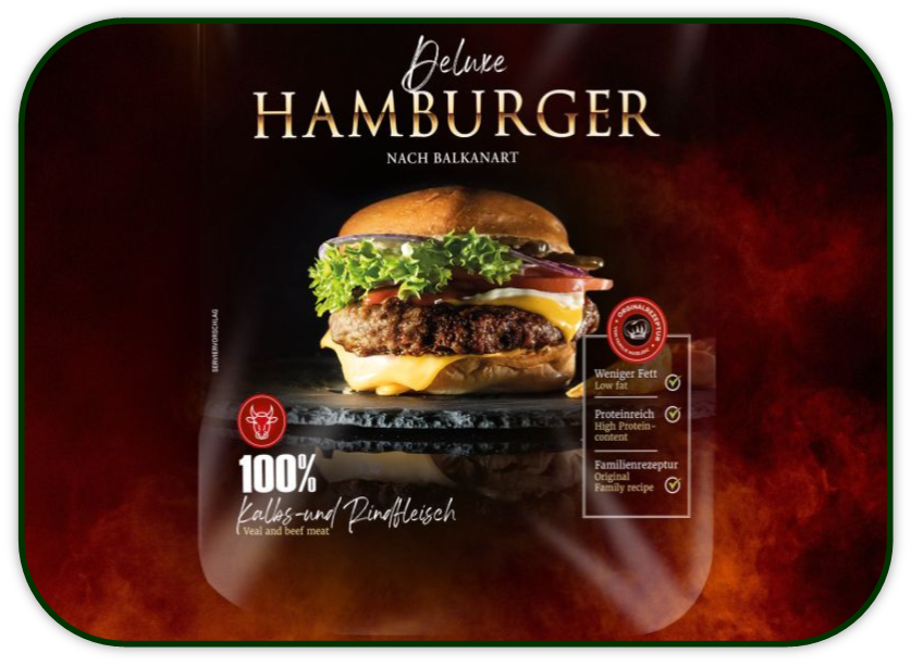 Burger im hausgemachten Lepinja Brot